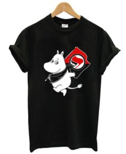 Antifa Moomin Anti-Fascist T-shirt AI