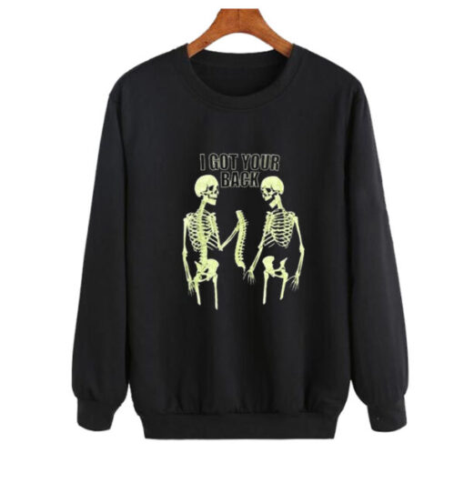 I Got Your Back Skeleton Sweatshirt AI