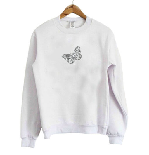 Inspirational Motivational Quote Butterfly Sweatshirt AI