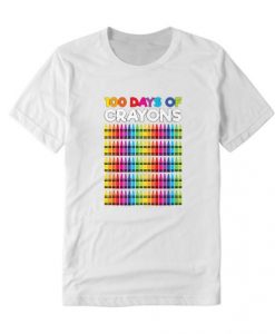 100 Days Of Crayons T Shirt AI