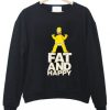 Anime The Simpsons Fat And Happy Sweatshirt AI