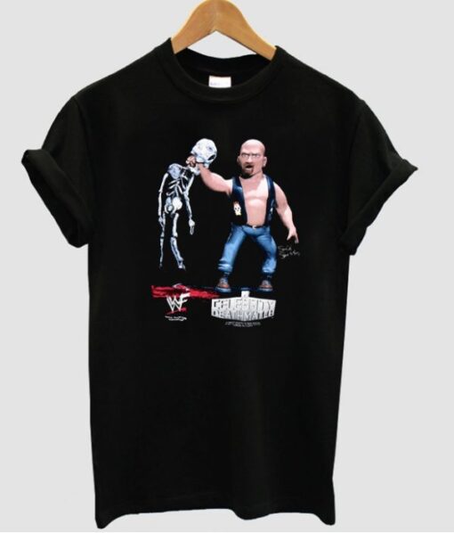 Celebrity Deathmatch Stone Cold t shirt AI