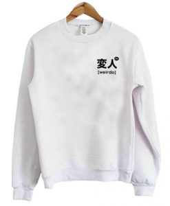 Japanese Weirdo Pocket Print Sweatshirt AI