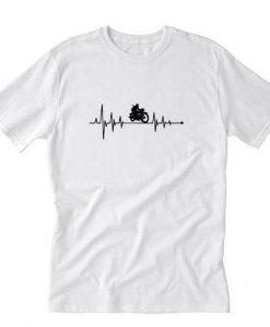 Tee Heartbeat Motorcycling T-Shirt AI