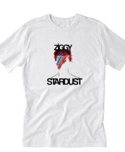 Ziggy Stardust David Bowie T-Shirt Whit AI