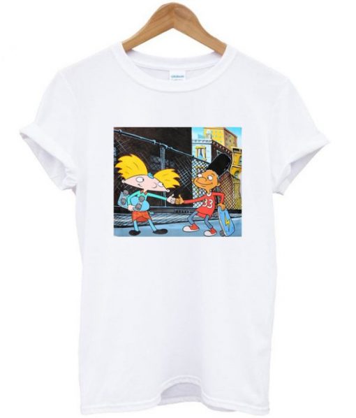 Hey Arnold Handshake T-shirt AI