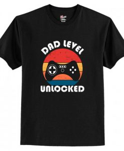 Dad Level Unlocked T-Shirt AI