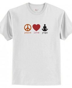 Peace Love Yoga T-Shirt AI
