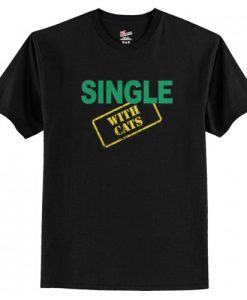 Single with Cats T-Shirt AI