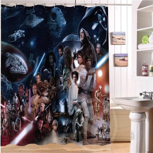star wars bathroom curtain AI