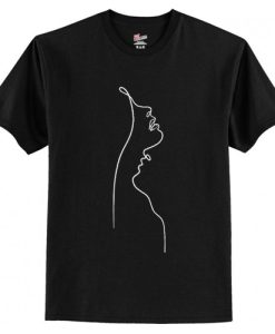 Abstract Figure Line Drawing Graphic T-Shirt AI