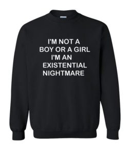 I’m Not A Boy Or A Girl I’m An Existential Nightmare Sweatshirt AI