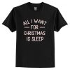 All I Want for Christmas Is Sleep T Shirt AI