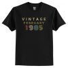 Vintage 1985 February Personalized New T-Shirt AI