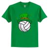 Volleyball St Patricks Day Leprechaun Shamrock T-Shirt AI