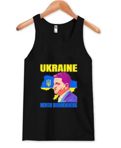 Ukraine Never Surrenders Tank Top AI