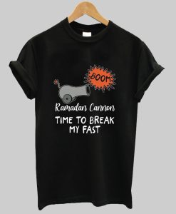 ramadan cannon time to break my fast t shirt AI
