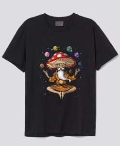 Magic Mushroom Buddha T-Shirt AI