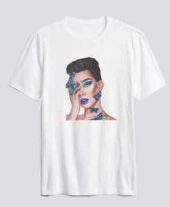 James Charles Butterfly Inspired T Shirt AI