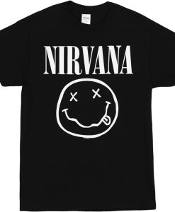 Nirvana Smiley Black T-shirt AI