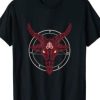 Baphomet Goat Head Gothic Clothing Pentagram Satanic Symbol T-Shirt AI