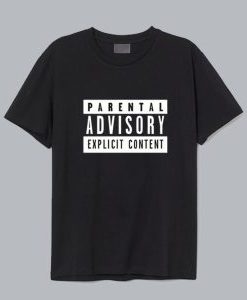 Parental Advisory Black T-Shirt AI