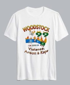 Vintage Woodstock 99 T Shirt AI