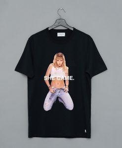 Miley Cyrus She Came Black T Shirt AI