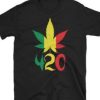 420 Rasta Leaf Tshirt AI