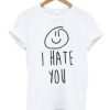 I Hate You Smiley T-Shirt AI