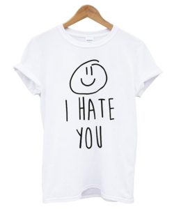 I Hate You Smiley T-Shirt AI