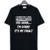 7 Words For A Long And Happy Marriage T Shirt AI