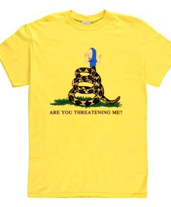 Gadsden Flag Beavis Are you Threatening Me T Shirt AI