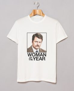 Ron Swanson Woman of the Year Parks and Recreation T-Shirt AI