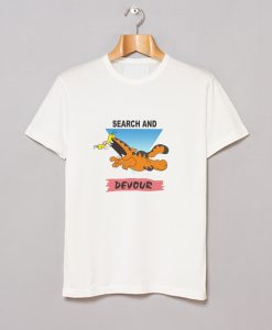 Vintage Garfield Search n Devour T Shirt AI