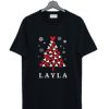 Layla Disney Mickey Christmas T-Shirt AI