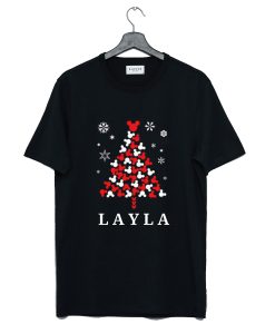 Layla Disney Mickey Christmas T-Shirt AI