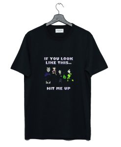 If You Look Like This Hit Me Up Cartoon T Shirt AI