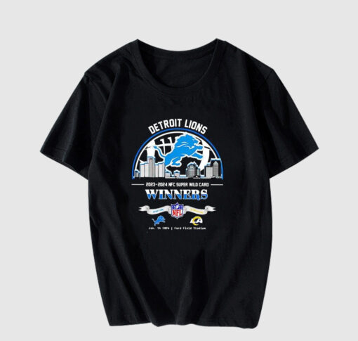 Lions 2023-2024 NFC Super Wild T Shirt